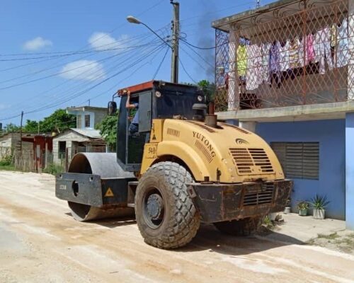 Reparan viales en Morón como parte de las tareas por el 26 de Julio